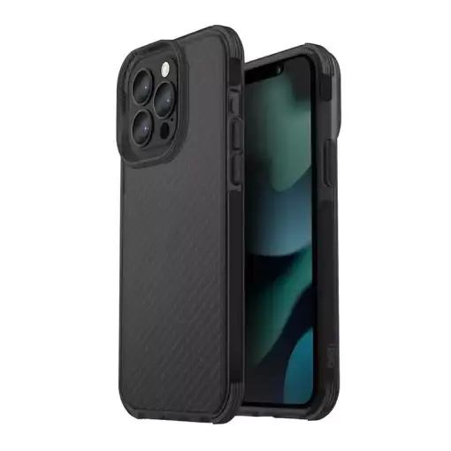 Uniq Hybrid iPhone 13 Pro Combat Phone Case – Aramid Smoke
