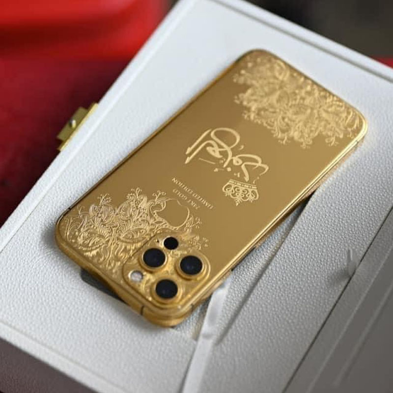 Apple iPhone 15 Pro Max 512GB 24kt Gold Plated - PTA Approved (With Certificate Of Authenticity)