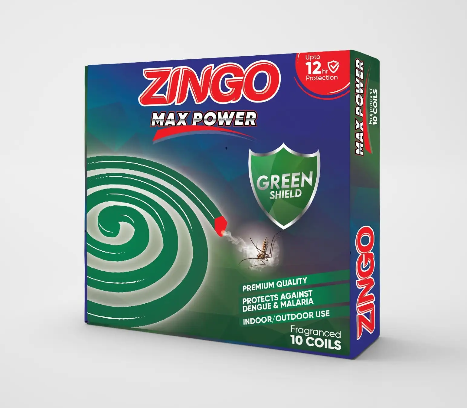 ZINGO Max Power Green Shield- 10 Coil/box