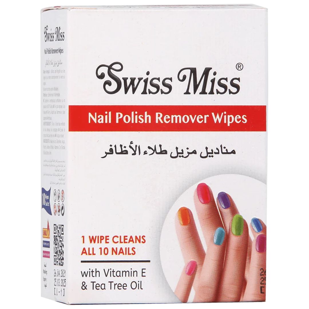 Swiss Miss Nail Polish Remover Wipes 10Pcs Wipes