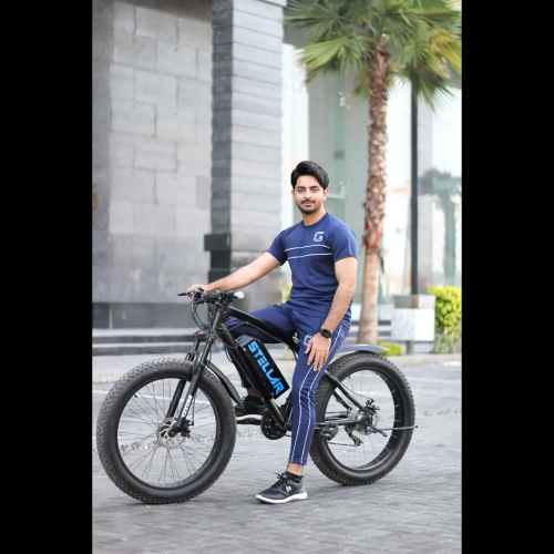 Active Wear Astro Chest Piping tracksuit- Navy