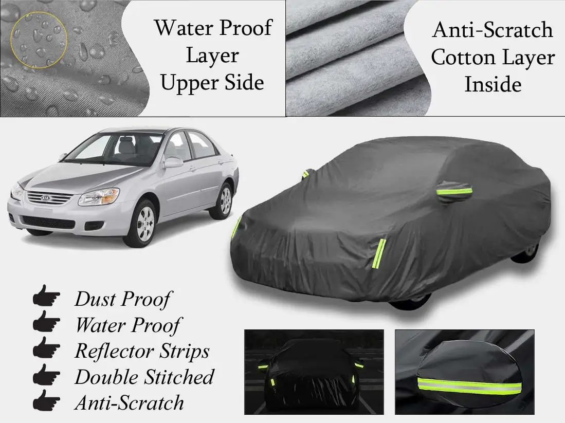 Kia Spectra Top Cover | Grey | Anti-Scratch | Double Layer | Heat Proof | Water Proof