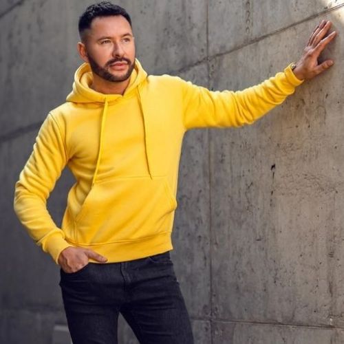 Aesthetic Gen Basic Yellow Hoodie