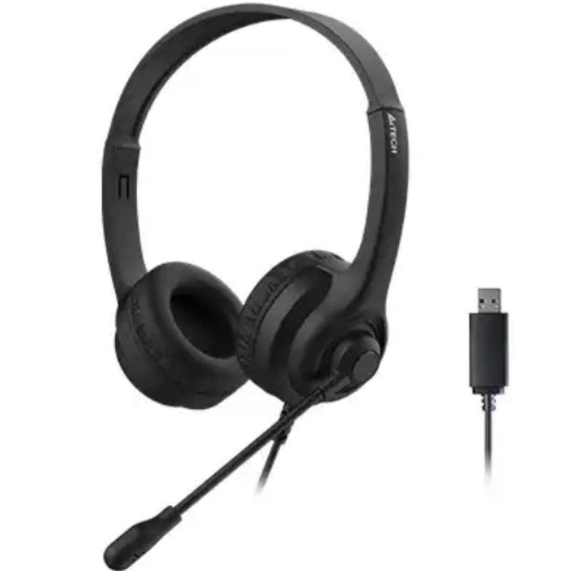 A4Tech HU-8 USB Stereo Headset Black