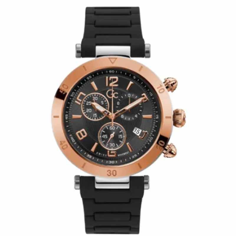 Gc Men's Chronograph Watch Y68002G2MF - 44 mm - Black