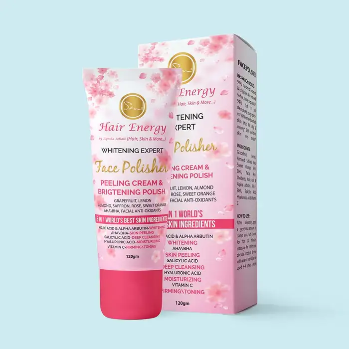 Hair Energy Whitening expert face polisher peeling cream brigtening polish