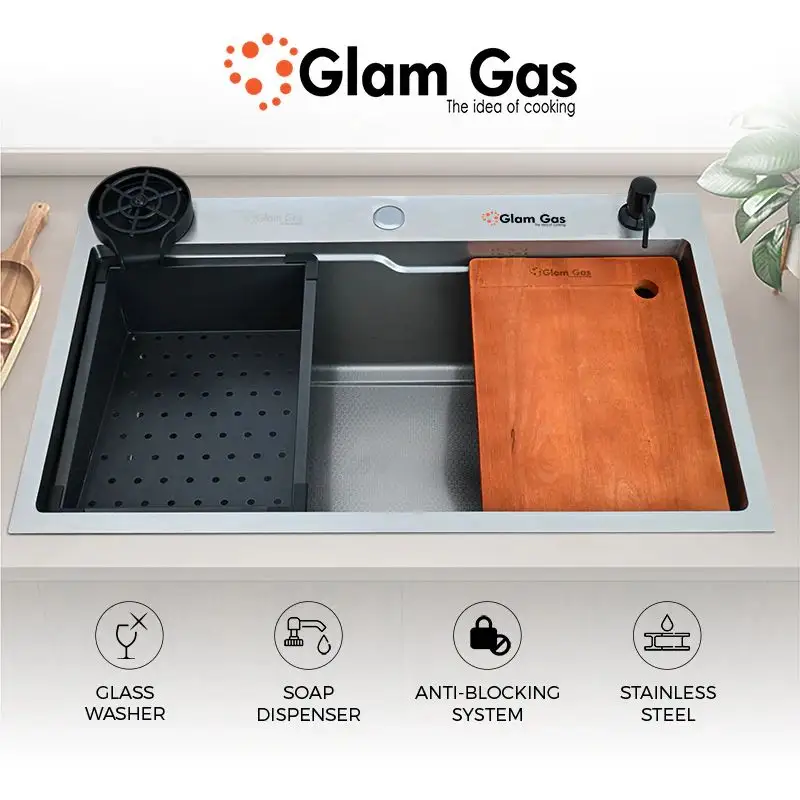 Glam Gas Life Style OBL Built In Sink