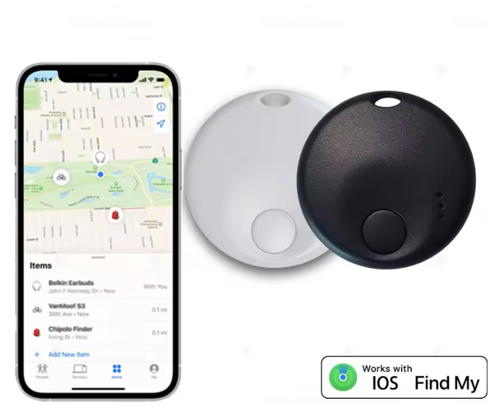 New Mini Smart Tag, Bluetooth Luggage Tracker. Works with Apple Find My (iOS Only), Item Locator for Key, Luggage, Backpack