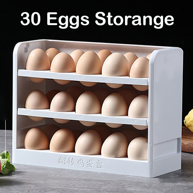 30 Grid Egg Storage Box & Egg Holder Tray