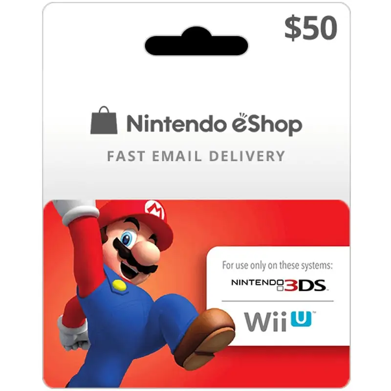 USA Nintendo eShop Game Card $50 (Email Delivery)