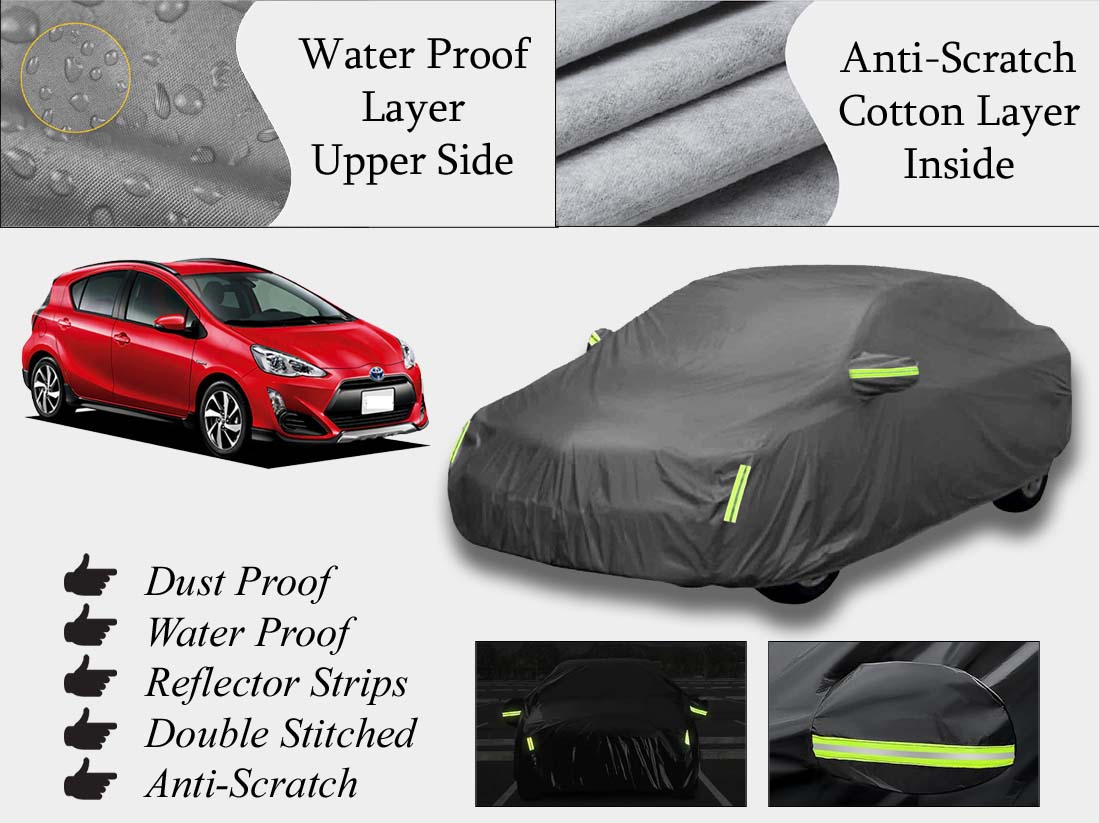 Toyota Aqua 2012 - 2020 Top Cover | Grey | Anti-Scratch | Double Layer | Heat Proof | Water Proof