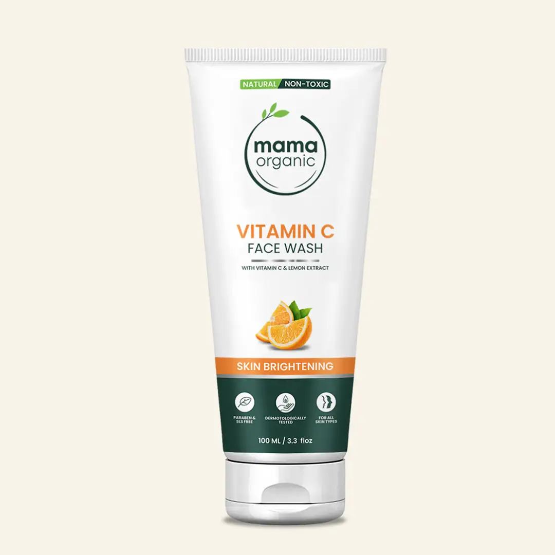 Mamaorganic Vitamin C Face Wash For Bright & Radiant Skin With Vitamin C & Lemon - 100ml