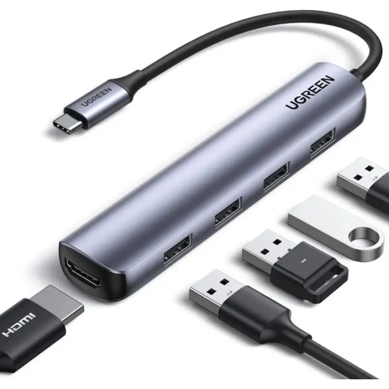 UGREEN USB-C TO 4*USB 3.0+ HDMI ADAPTER CM417 20197