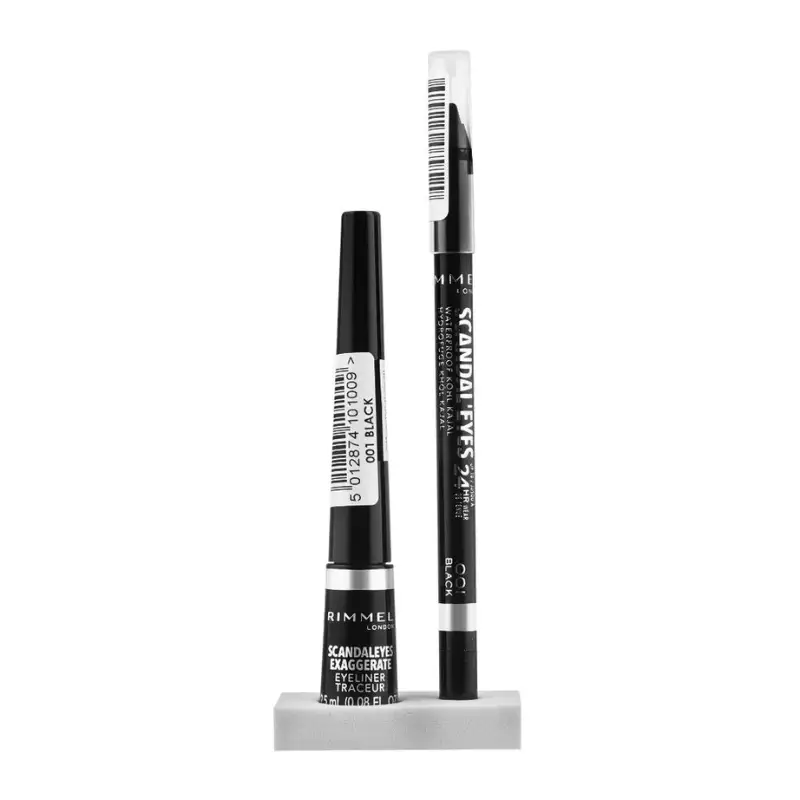 Rimmel London Promo Scandaleyes Exaggerate Liquid Eyeliner + 24Hr Wp Khol Kaja 3616304643989