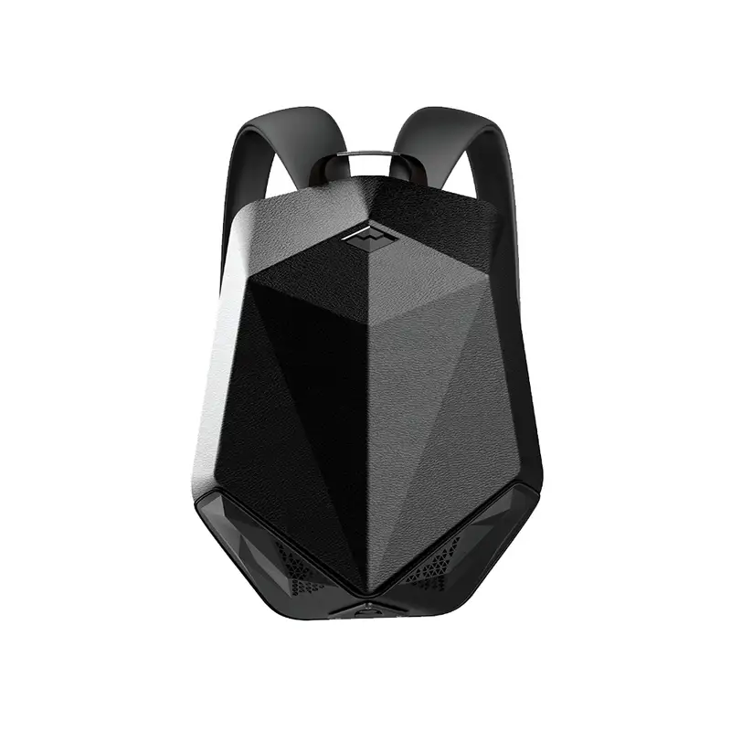 Brave Backpack with Bluetooth Speaker and Power Bank 5000mAh Leather Black PU