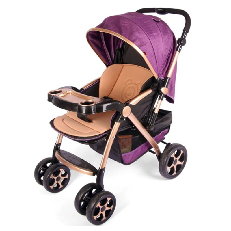 Junior Baby Stroller Golden Frame