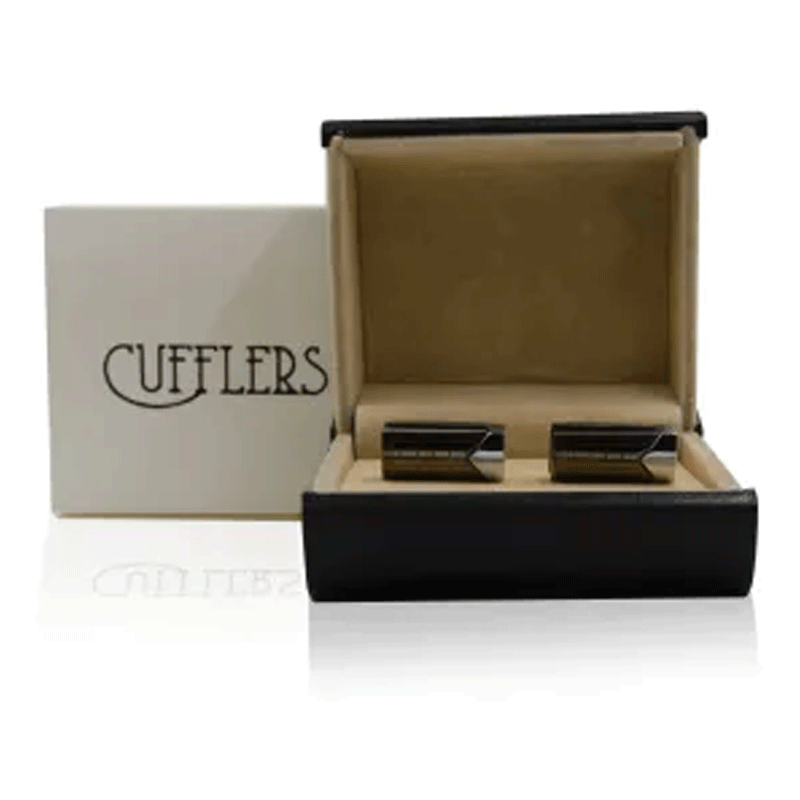 Cufflers Men’s Brown Engraving Exclusive Cufflinks For Gifts with Gift Box – CU-2045