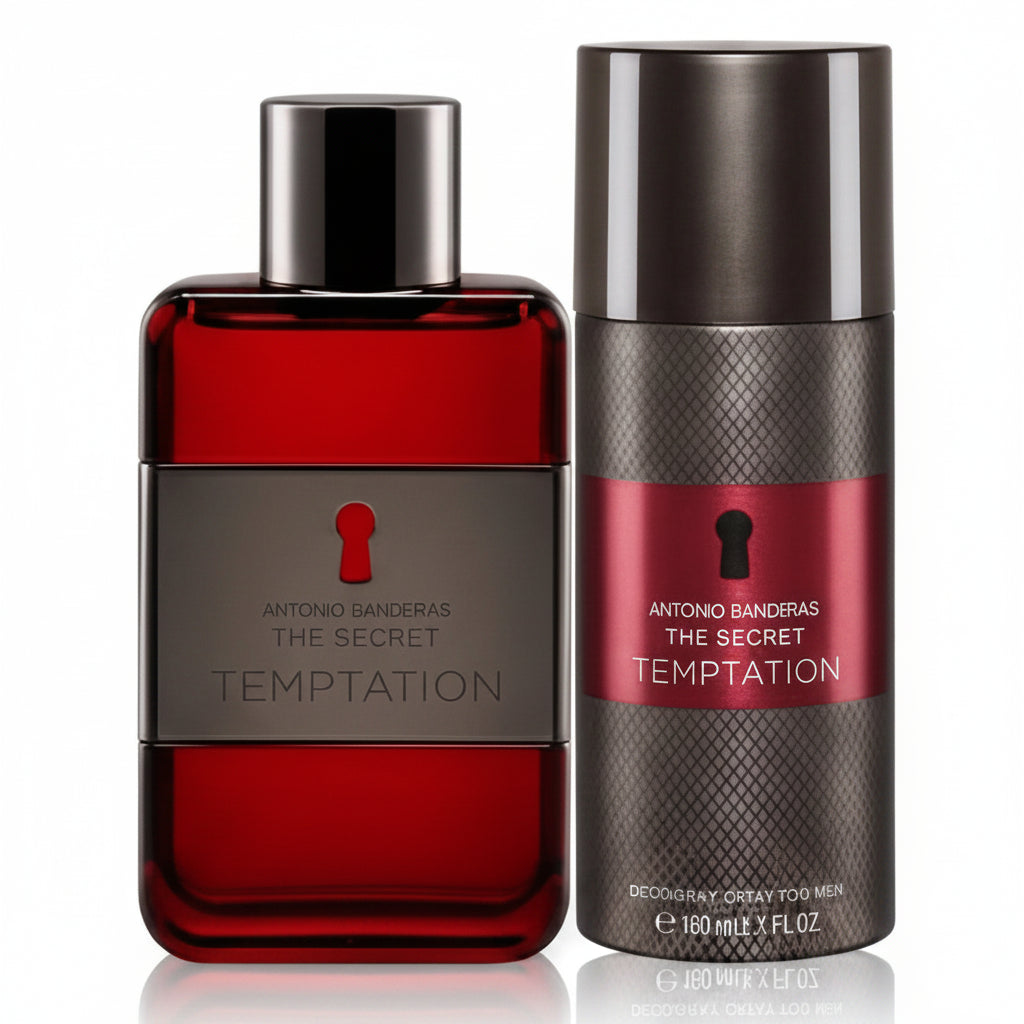 Antonio Banderas The Secret Temptation Gift Set for Men - EDT 100ml + Deodorant Spray 150ml (8411061067680)