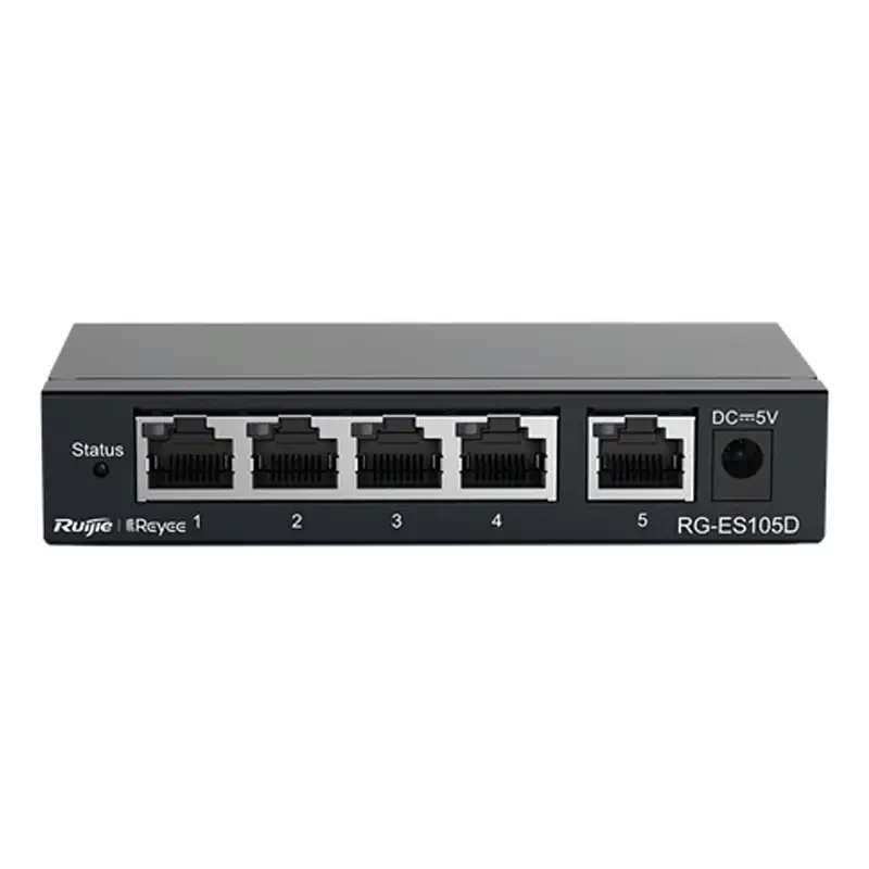 Ruijie RG-ES105GD 5-Port 10/100/1000 Base-T Unmanaged Desktop Switch