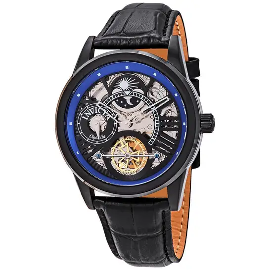 Invicta Objet D Art Automatic Blue Skeleton Dial Men's Watch