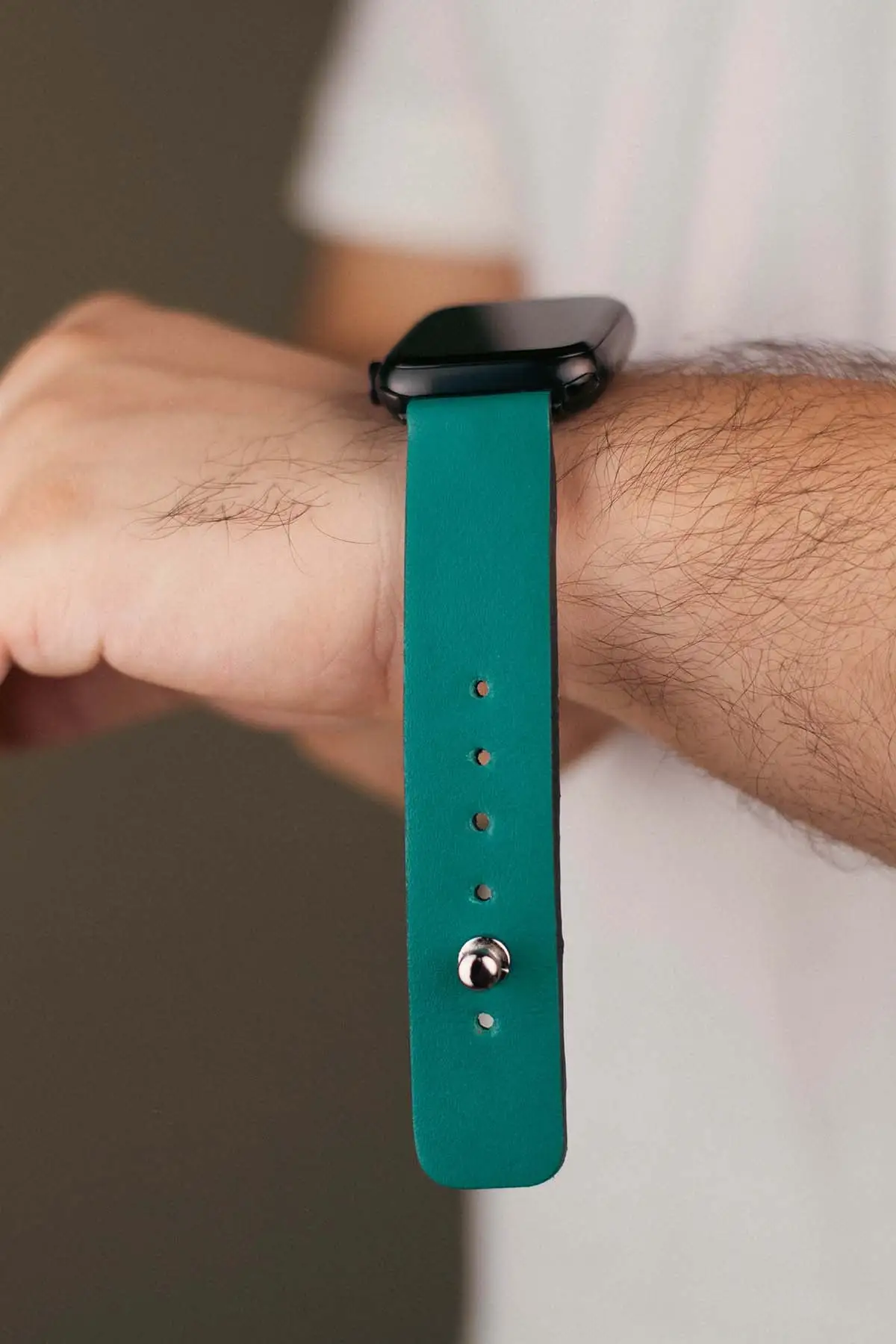 Waji's | Green Apple Watch Strap - Pure Leather Strap