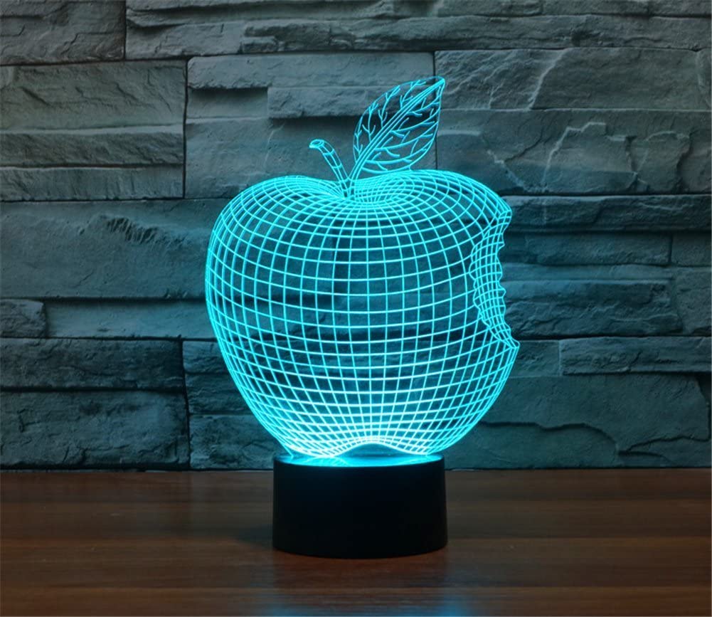 Apple Logo 3D Optical Illusion Lamp Table Lamp