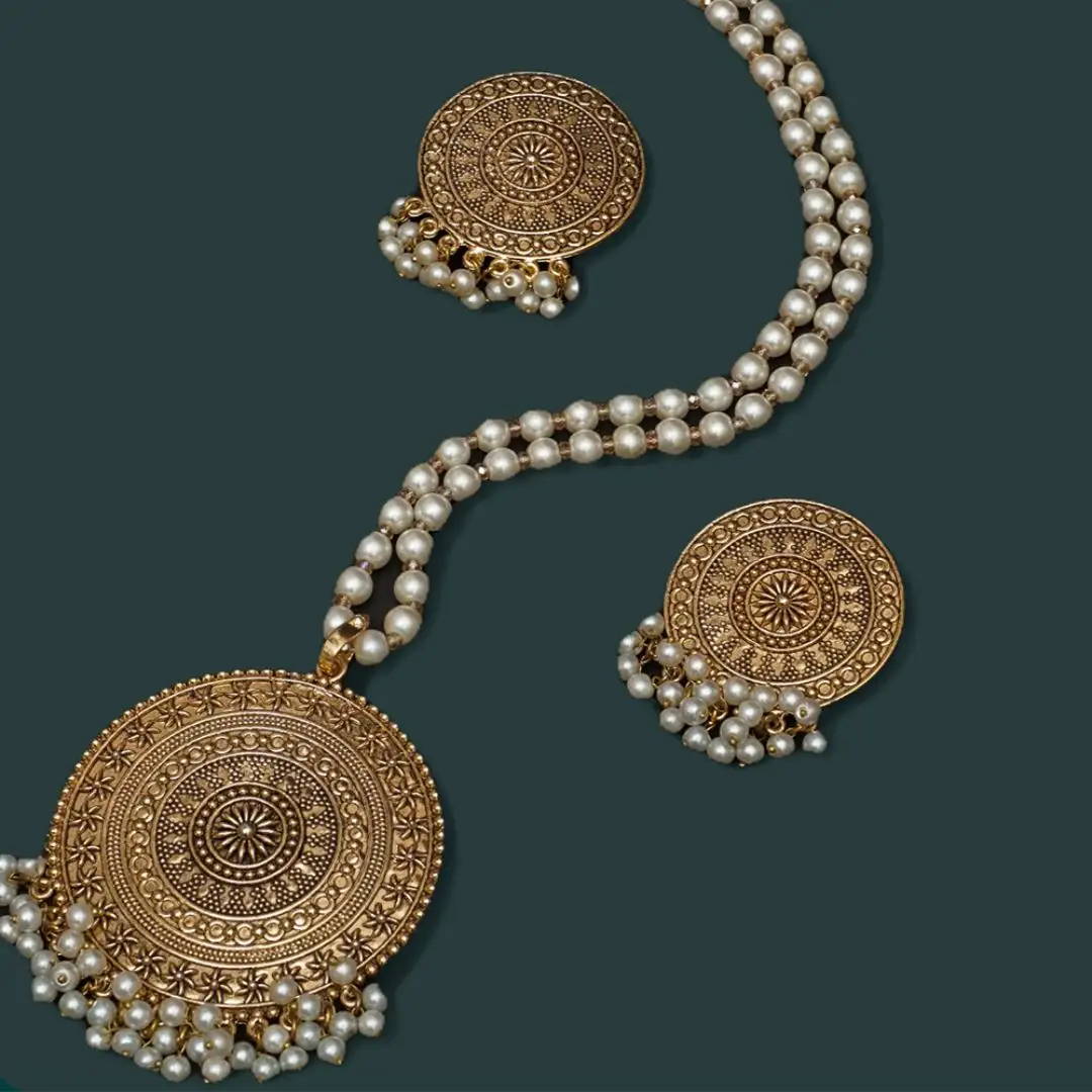 Zara Copper Pendent Set