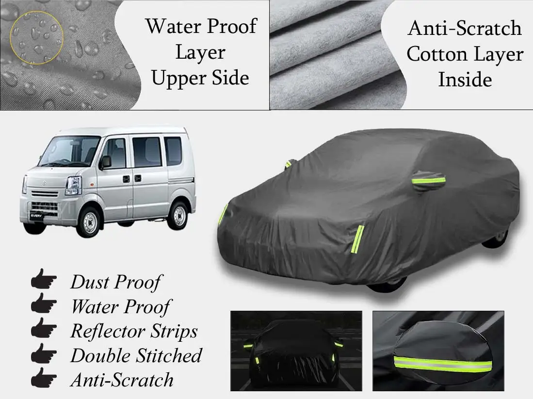 Suzuki Every Top Cover | Grey | Anti-Scratch | Double Layer | Heat Proof | Water Proof