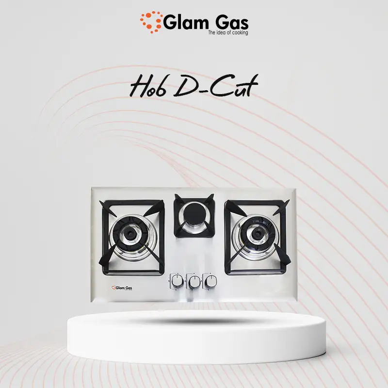 Glam Gas D-Cut Built In Hobs