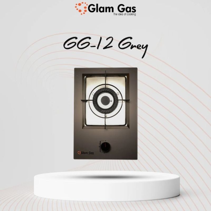 Glam Gas GG-12 Grey Built-In Hob With Official Warranty