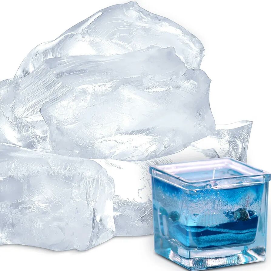 Transparent Jelly Wax DIY Candle Making Gel Wax Crystal Gel Candle for Candle Making and Handcraft Scented Wax Candles 200 garam