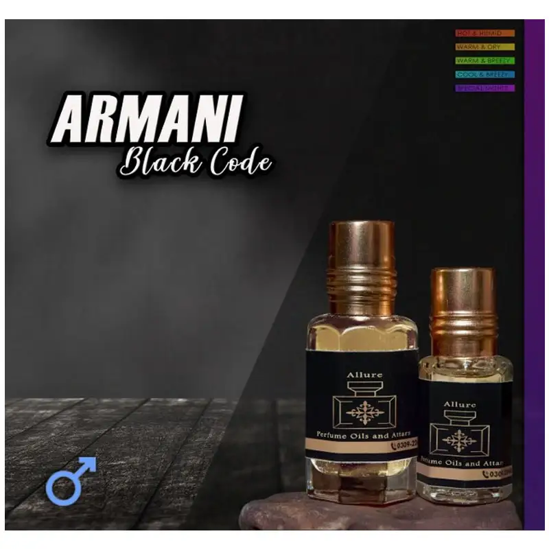 Armani Black Code Attar By Allure 12ml