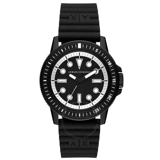 Armani Exchange Leonardo Quartz Black Dial Men's Watch