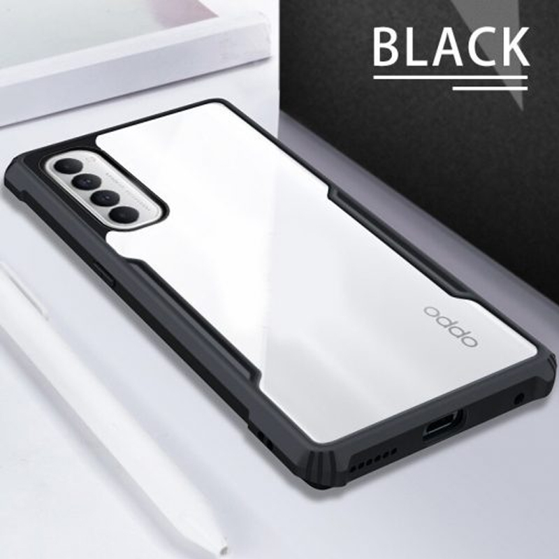 Rzants OPPO Reno 4 4G Protective Anti Shock Case Black