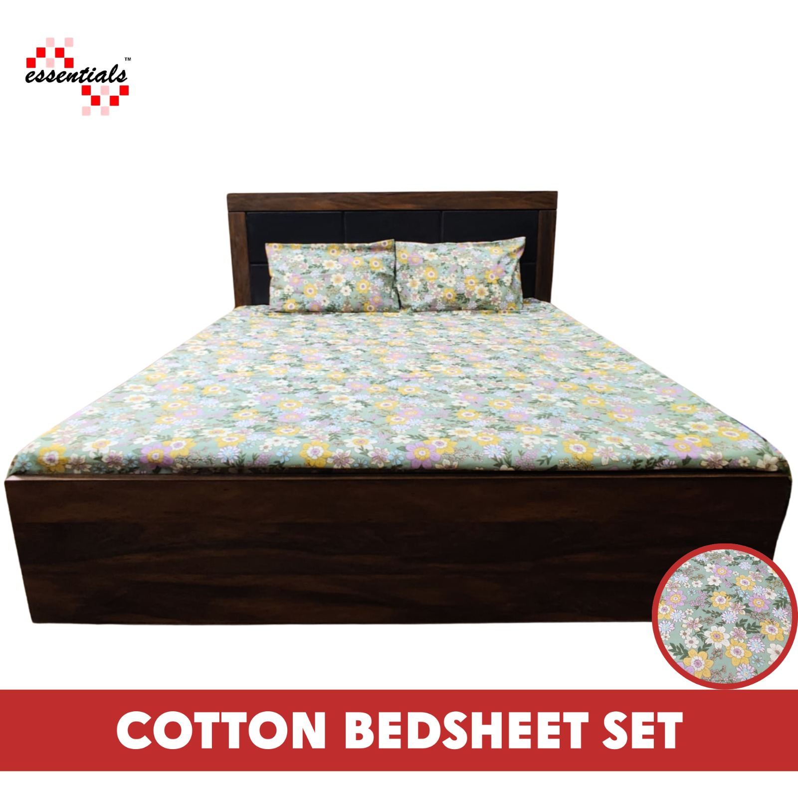 Cotton King Size Bedsheet Set – Soft, Breathable & Premium Quality for a Luxurious Sleep