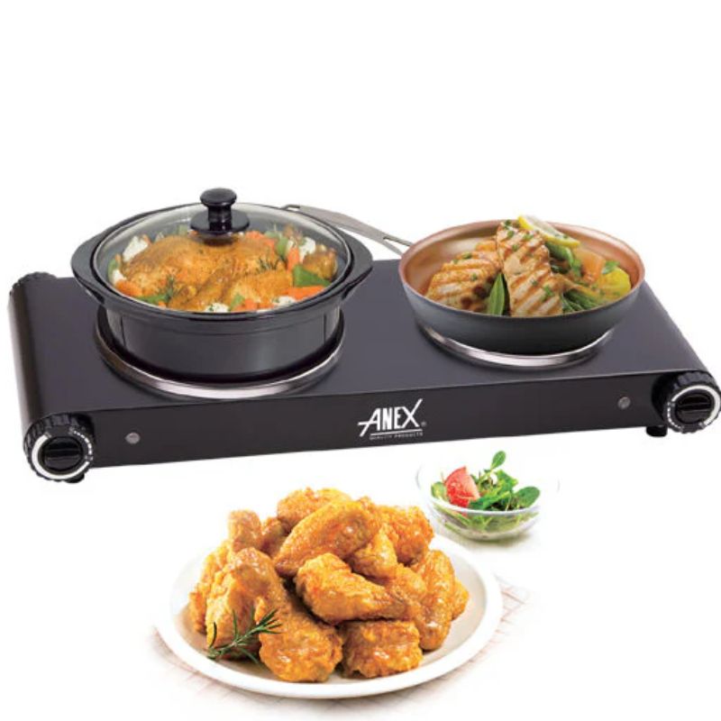 Anex AG-2062 Deluxe Hot Plate Double With Official Warranty