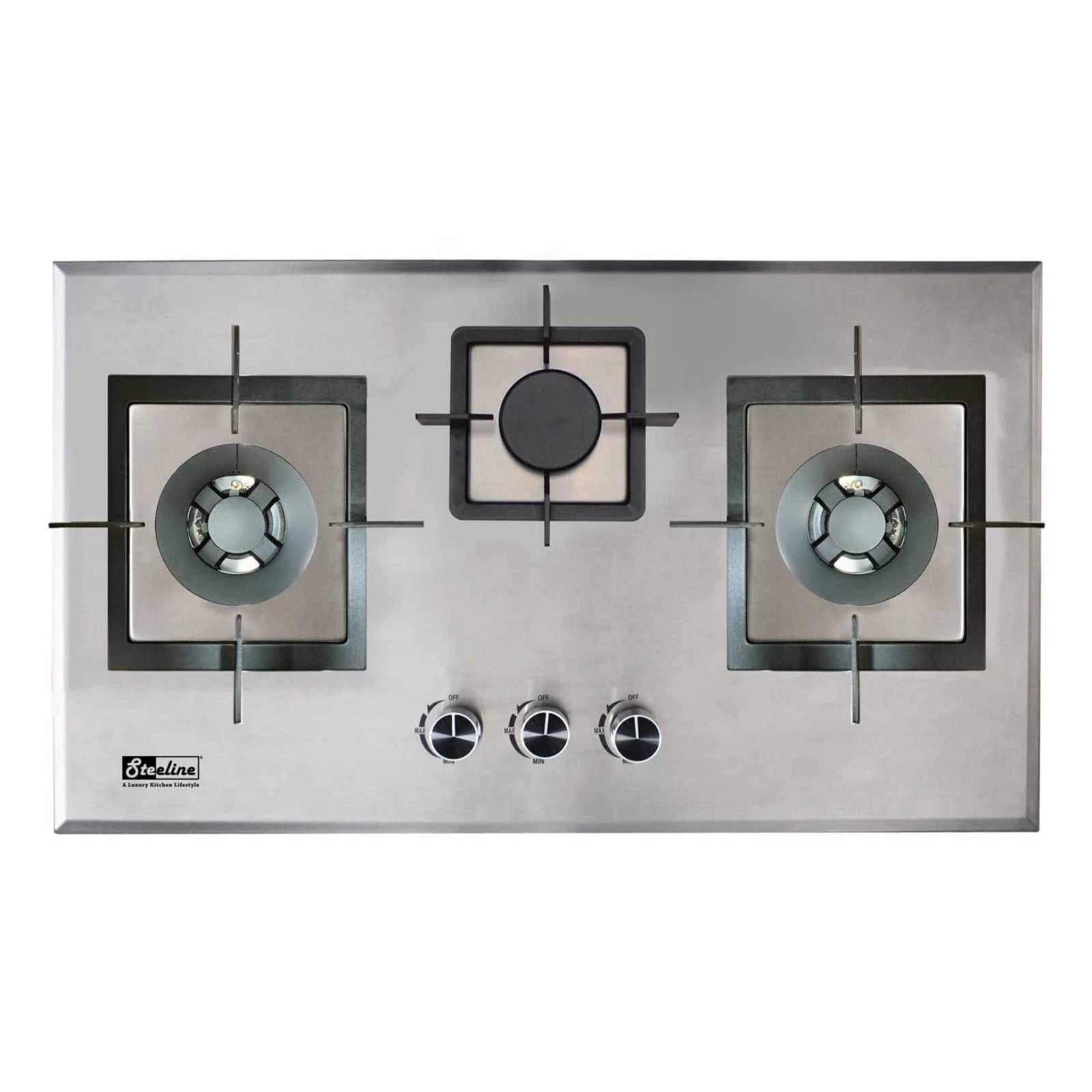 Steeline SL76-307S 3 Burner Stainless Steel Built-In Hob