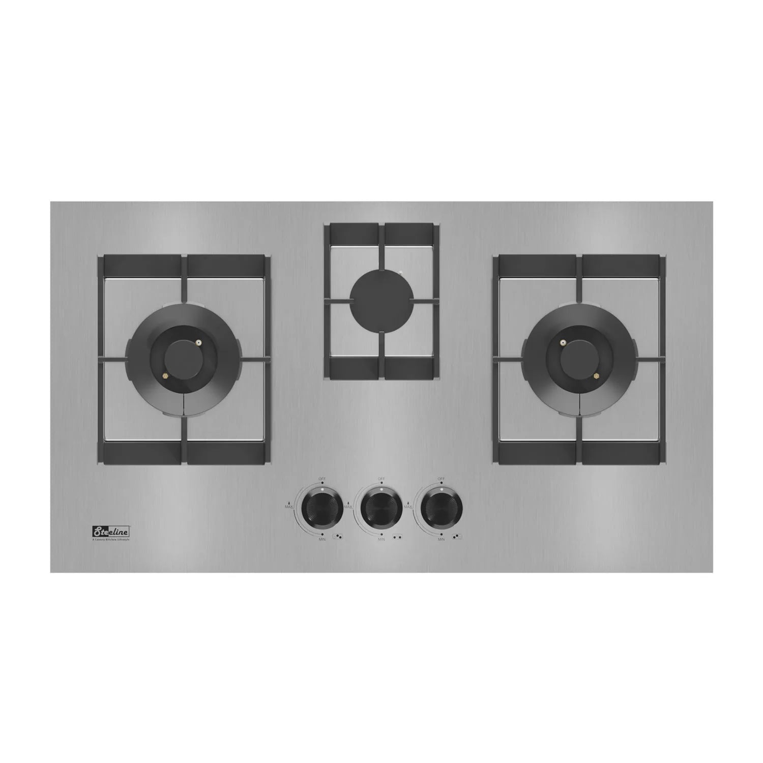 Steeline SL78-315S 3 Burner Stainless Steel Built-In Hob