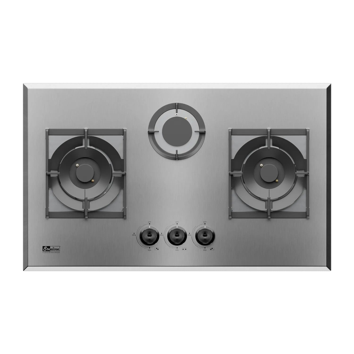 Steeline SL78-312S 3 Burner Stainless Steel Built-In Hob