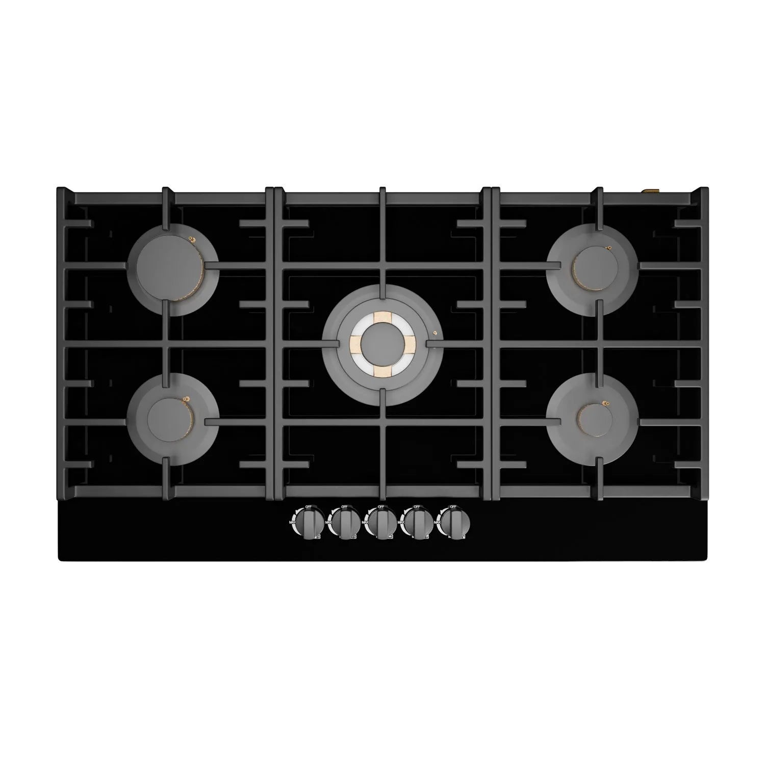 Steeline SL90-505G 5 Burner Tempered Glass Built-In Hob