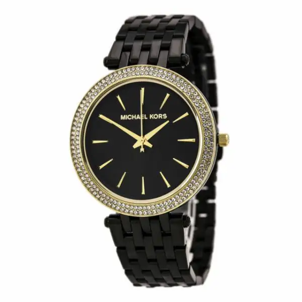Michael Kors Women’s Quartz Stainless Steel Black Dial 37mm Watch MK3322