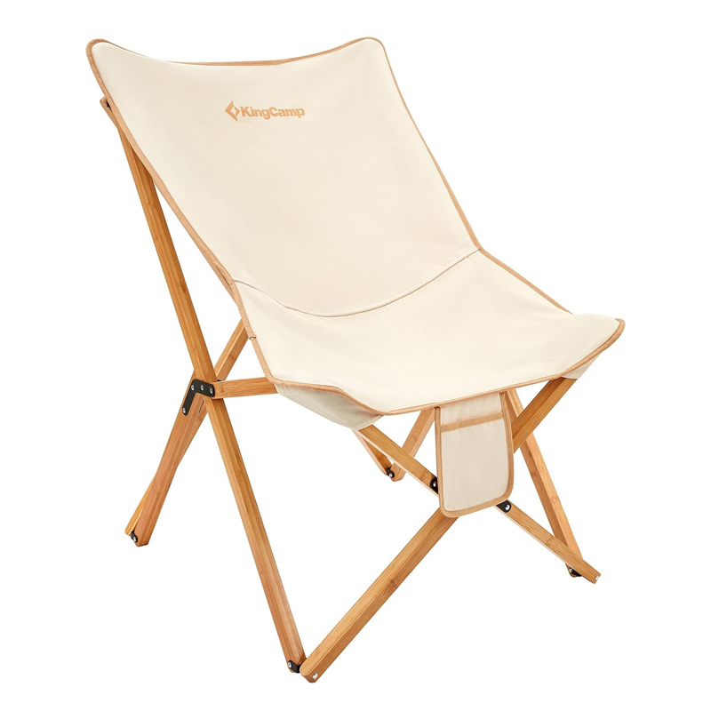 KingCamp  KC2124 Butterfly Chair Folding I Wooden Chair With Removable Canvas Cover