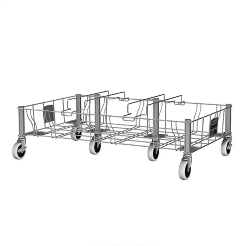 Rubbermaid Stainless Steel Slim Jim Three Container Dolly