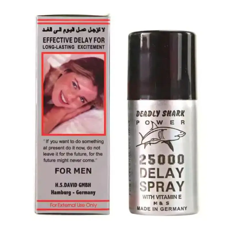 Deadly Shark 25000 Delay Spray - Long Lasting Excitement