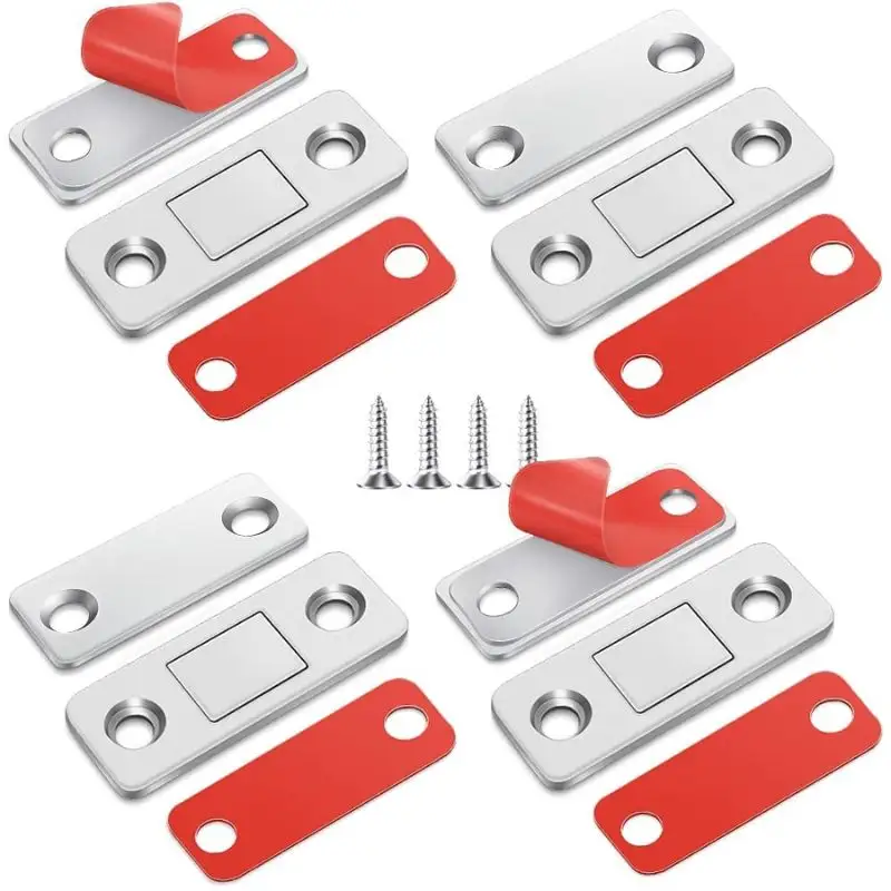 Ultra Thin Cabinet Magnets Stainless Steel For Kitchen Closet Drawer (Pack Of 10)