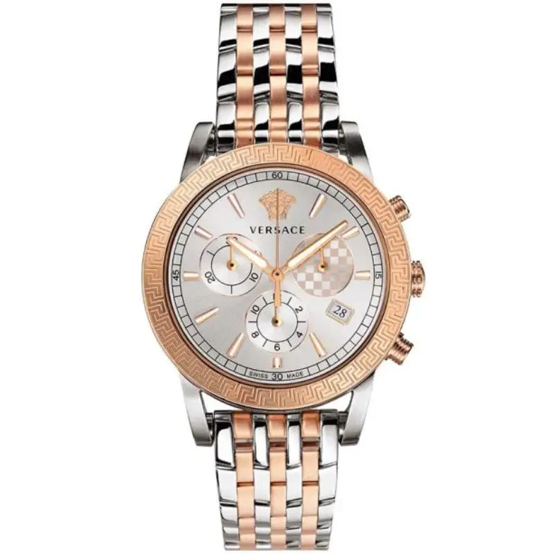Versace Men’s Quartz Swiss Made Stainless Steel White Dial 40mm Watch VELT00319