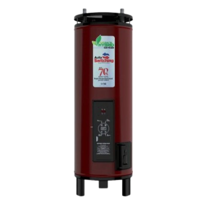 Nasgas Geyser NWH-100 Hybrid Mode Automatic Switching between Gas & Electricity Auto Ignition System With Official Warranty