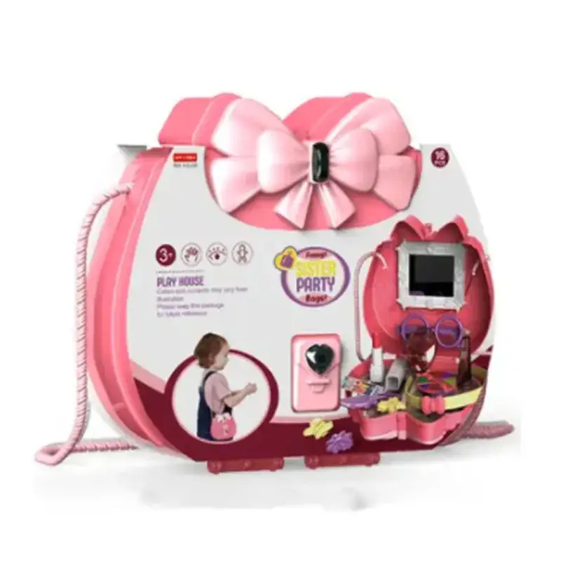 Children Pretend Play Doctor Toy Set Portable Backpack Box Medical Kit
