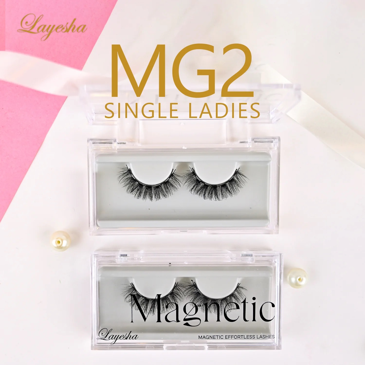 Layesha Magnetic lashes MG 2 Single  Ladies