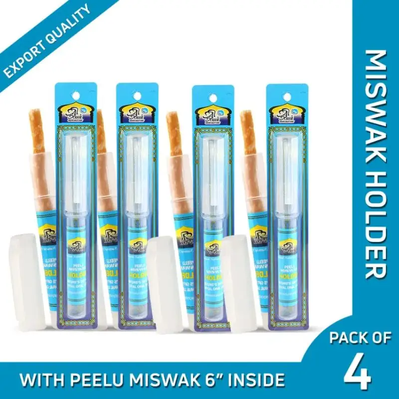 Al Khiar Peelu Miswak - 4 pcs bundle Thick Miswak 8' inch
